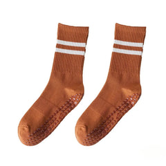 Calcetines Deportivos Antideslizantes | 8 Colores, Algodón Cómodo para Yoga, Pilates y Gimnasio