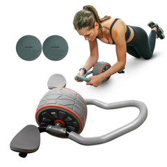 Abdominal wheel with ergonomic grips