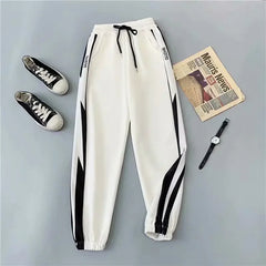 Pantalones de chándal holgados de cintura alta y pierna recta para mujer, pantalones informales nuevos para Primavera/otoño 2023